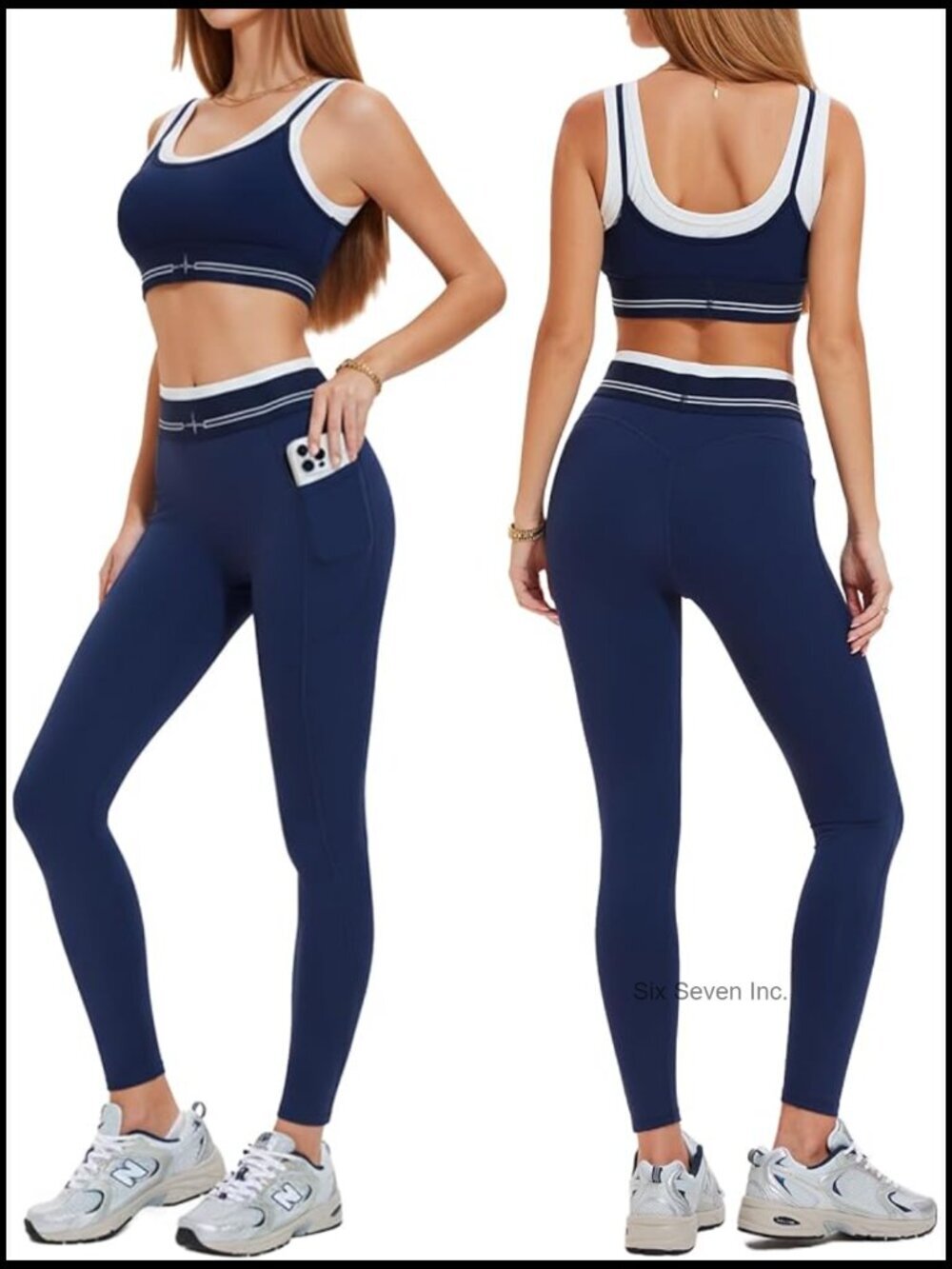 2 Piece Seamless Sport Bra & High Waist Leggings Workout Set